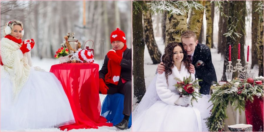фотосессия-зимой +свадьба