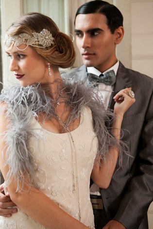Свадьба в стиле Великого Гэтсби – оформление, платье, аксессуары